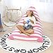 Aubliss Stuffed Animal Storage Bean Bag Chair - Plush Animal Toy Organizer for Kids, Girls and Children | Extra Large | 23 Inch Long YKK Zipper | Premium Cotton Canvas
