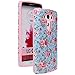 LG G3 Case, LG G3 Flower Case - Style4U Slim Fit Dual Layer Hybrid Armor Protective Case Cover for LG G3 with 1 Stylus [Flowr Pink]
