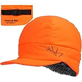 EDTREK Weaterproof Insulated Winter Hat with Flat Brim and Adjustable Webbing - Waterproof Backcountry Hunting Hat