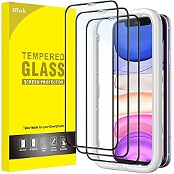 JETech Full Coverage Screen Protector for iPhone