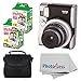 Fujifilm INSTAX Mini 90 Neo Classic Instant Camera (Black) With 2x Fujifilm Instax Mini 20 Pack Instant Film (40 Shots) + Compact Camera Case + Cleaning Cloth - International Version (No Warranty)