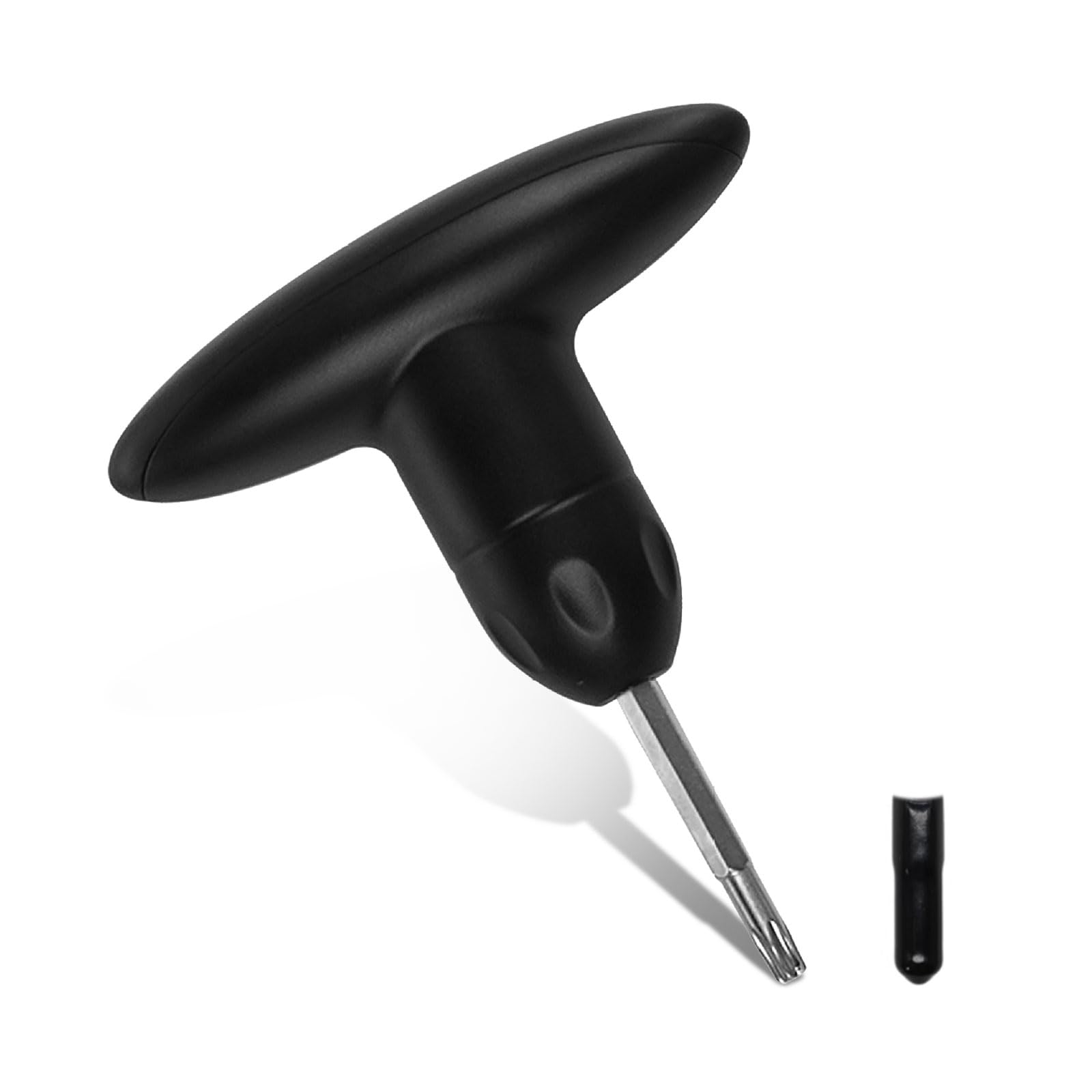 Golf Driver Wrench with Protective Head, Black Golf Shaft Adapter Tool for Replace, Adjustment, Torque Screwdriver Handle Tool for Golf Enthusiasts, Professionals, Portable Handheld Golf Club Wrench