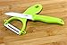 Home Kitch 3 inch Fruit Knife With Vegetable Peeler. Ceramic Knife Set For Fruits And Vegetables. (Green)