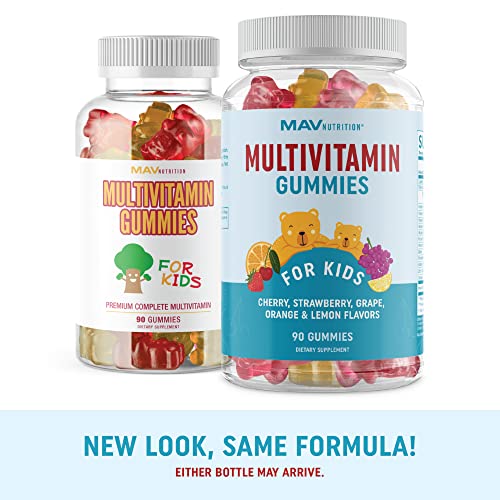 Kids Multivitamin Gummies Vitamins A, B, C, D & Zinc for Immunity