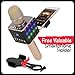 Wireless Bluetooth Karaoke Microphone - Portable KTV Karaoke Machine with Speaker, LED Lights & FREE Phone Holder Perfect for Pop, Rock n' Roll Parties, Solo Parties & More (H8 2.0 Gold)