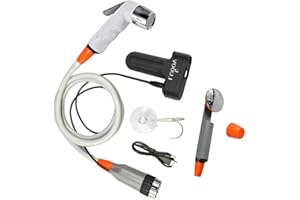 Portable Outdoor Shower, 2200 mAh Battery, Bidet Handheld Water Sprayer Rechargeable Battery Powered