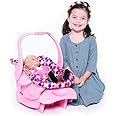 Joovy Toy Car Seat Baby Doll Carrier Featuring Crash-Tested Latch System for Safety, Machine-Washable Cover for Easy Cleaning