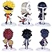 OIVA Set of 6 Pieces Mini Naruto PVC Figure Collectible Model with Stands