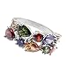 Gemstone Ring Morganite Garnet Amethyst Peridot 925 Silver Band for Women, Girl (8)