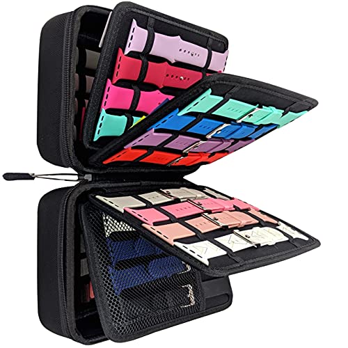 Zero Mass Travel Case/Wallet Organizer/Holder for 40+ Apple Watch Bands, Smart Watch Bands, Watch, Phone, Chargers