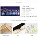 sechars - Brooklyn Bridge Canvas Wall Art Modern New York City Picture Print Manhattan Skyline with Full Moon Painting for Home Office 24