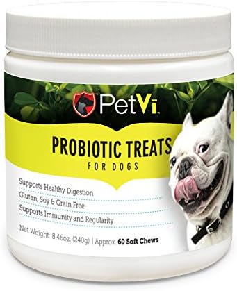 PetVi probiotic Treats Contain Powerful probiotics which Boost Your pet's Immune Health and Overall Well-Being. Soy, Gluten and Grain Free.
