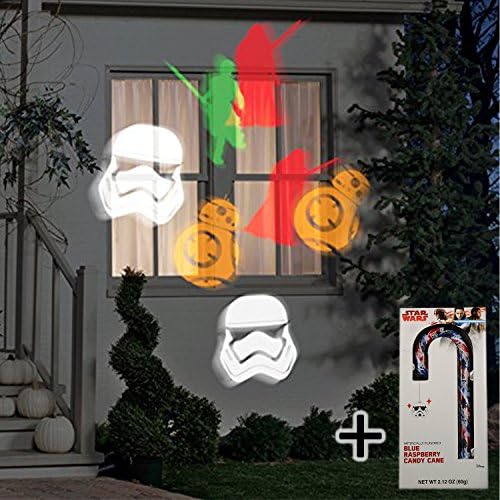 Star Wars Exclusive Projection Lights LED Duel Force with BONUS Star Wars Candy Cane
