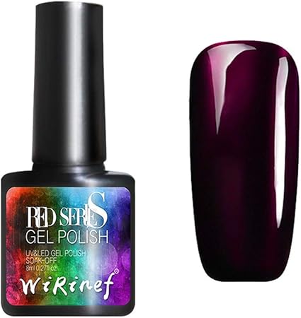 Amazon Eldori メイクアップ 19 人気 安い 女性 女の子 長続きがする 痛 み ないネイルジェルポリッシュグルーuv Led新しいジェルポリッシュフィンガーフィンガーメタルマニキュアワインレッドライトセラピージェル 8ml Eldori メイクアップ 電動ロースター