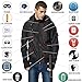 BOMBAX Travel Jacket Men,10 Pockets Windbreaker Flight Bomber Jacket & Coats Black