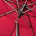 Sundale Outdoor 10 Feet Aluminum Market Umbrella Table Umbrella with Crank and Auto Tilt for Patio, Garden, Deck, Backyard, Pool, 8 Alu. Ribs, 100% Polyester Canopy (Burgundy)