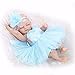 Pinky Lifelike 26cm 10 inch Mini Reborn Baby Dolls Full Body Hard Vinyl Silicone Realistic Looking Newborn Baby Girl Doll Reborn Dolls with a Pacifier Cute Child Birthday and Xmas Gift