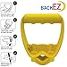 Back-Saving Tool Handle Labor-Saving Ergonomic Shovel or Rake Handle Attachment Yellow