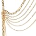 EagleUS Women Lady Tassel Crossover Harness Bikini Belly Body Chain Necklace