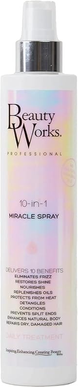 Beauty Works 10-In-1 Miracle Spray 250ml Hair Treatment Leave-In Conditioner view 1
