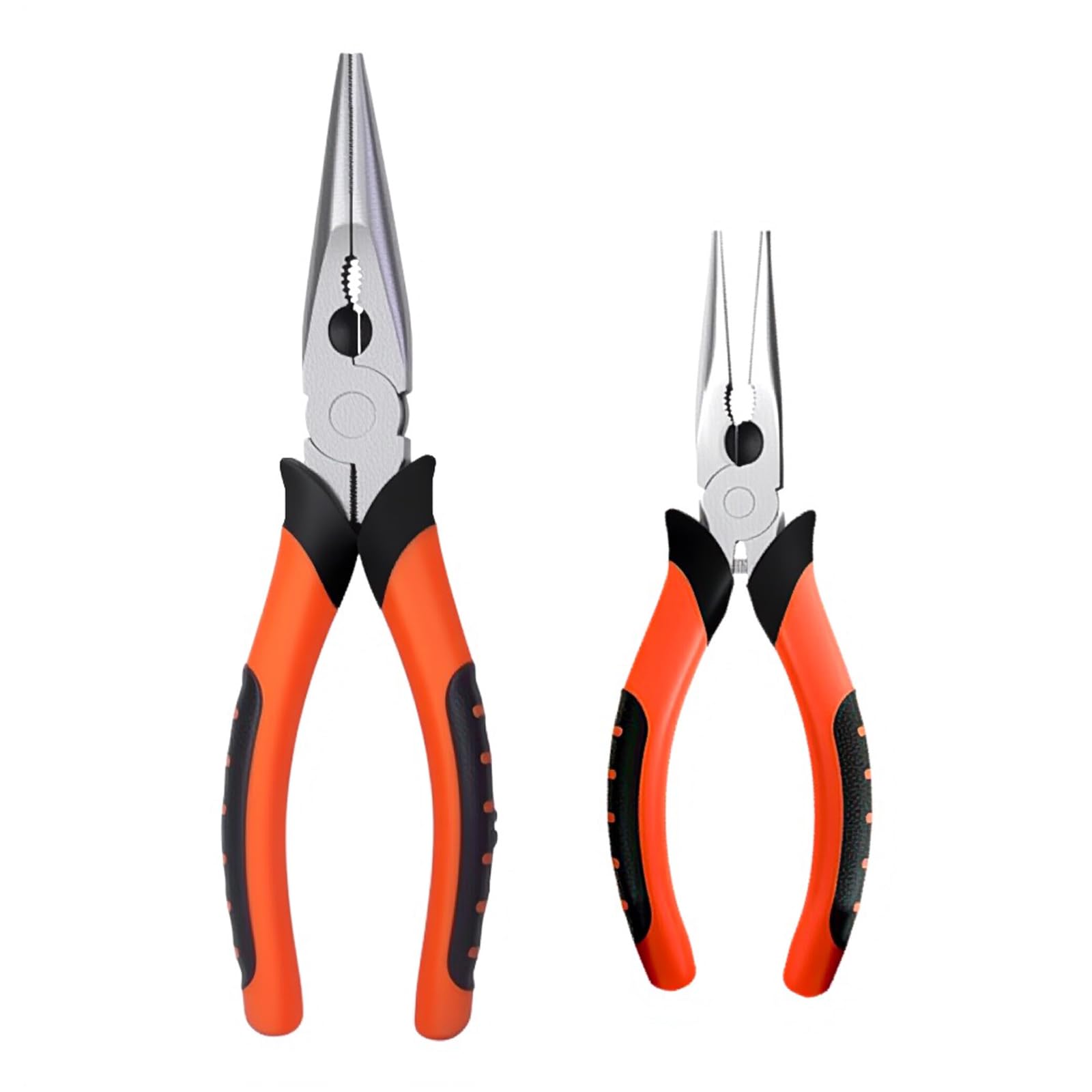 Photo 1 of NOEAIKE Needle Nose Pliers 8"&6",Premium Long Nose Pliers Set with Wire Cutter Heavy-Duty CRV Steel,Pliers with Soft Grip for Home/Jewelry/Crafts-2 Pack