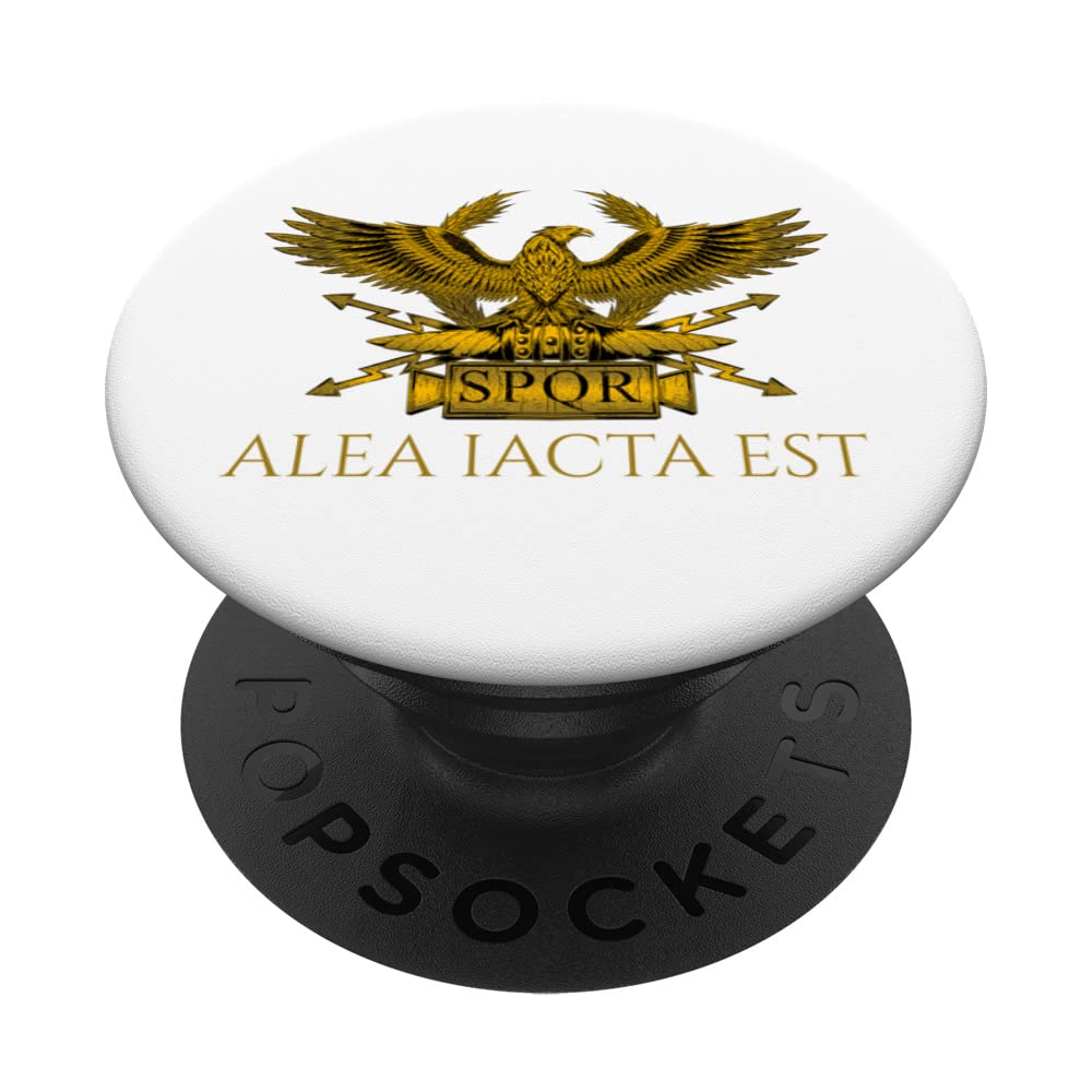 Julius Caesar Quote - Alea Iacta Est - SPQR - Roman History PopSockets Swappable PopGrip