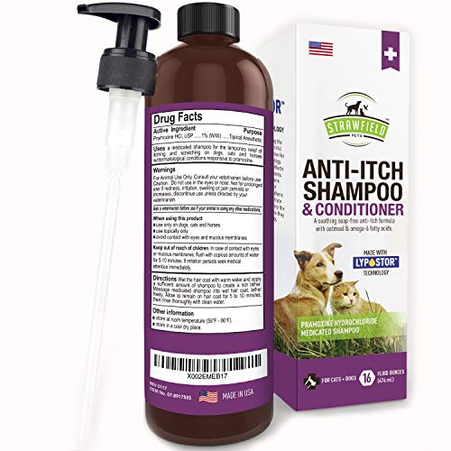 Anti Itch Dog Shampoo for Dry Itchy Skin 16 oz Medicated
