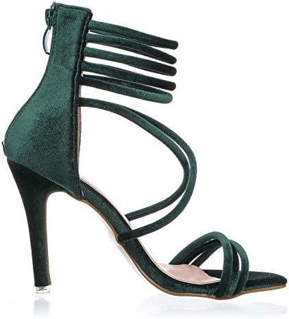 green velvet heels uk
