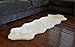Nouvelle Legende Faux Fur Sheepskin Rug Soft and Stylish Luxury Duo 20 in. X 67 in. White