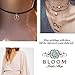 Olbye Peace Necklace Choker Leather Silver Choker Necklace for Women Boho Jewelry Necklace Silver (Geometric)