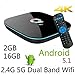 Android 8.1 TV Box with 4GB RAM 64GB ROM Q Plus Quad Core Supporting 4K (60Hz) Full Support 2.4GHz WiFi 4K 3D Ultra HD