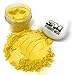 Stardust Micas Pigment Powder Cosmetic Grade Colorant for Makeup, Soap Making, Epoxy Resin, DIY Crafting Projects, Bright True Colors Stable Mica Batch Consistency (10 Gram Jar, Yellow Zest)