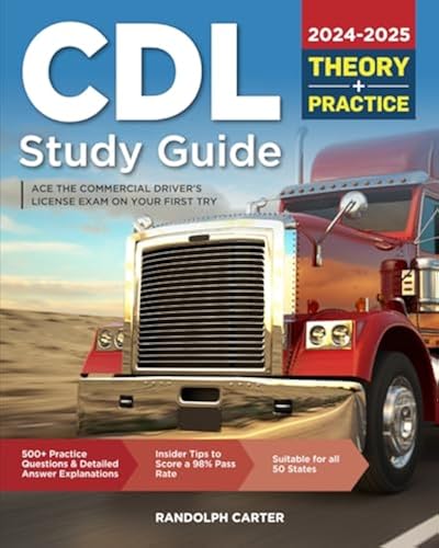 CDL Study Guide 2024-2025: Ace the Commercial Driver’s License Exam on ...