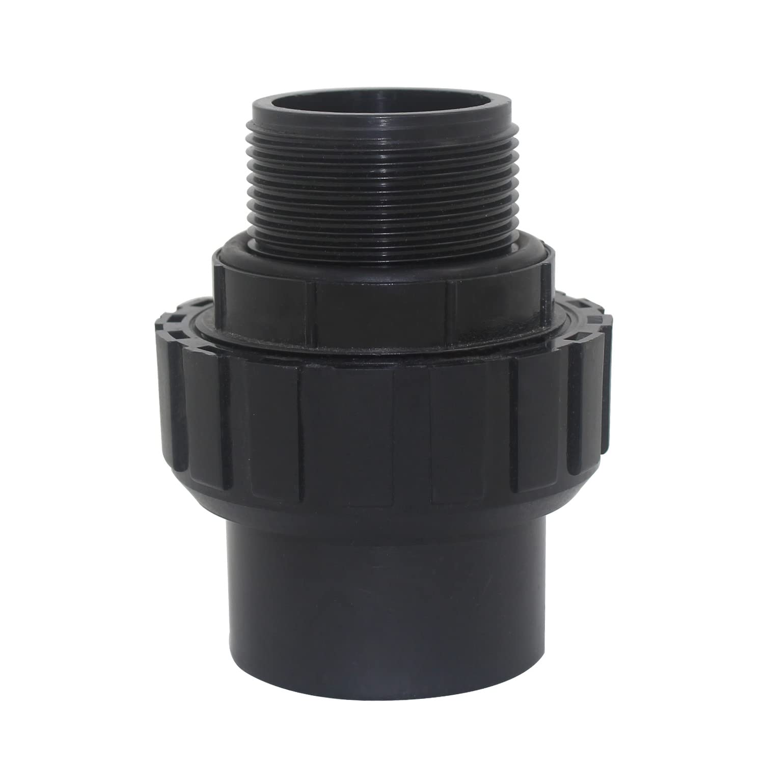 Swimming Pool Plumbing Union Fitting ID50 Male 1-1/2 Sand Filter Union Barrel spa Pool Pump Heater Joint Adapter