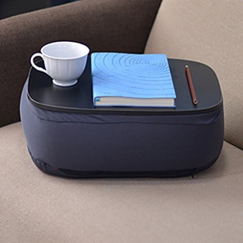Laptop table WSSF Modern Simple Upholstered Tray Portable Lazy Knee Bed Sofa Cushion Flat Small Book Tables Multifunctional Computer Desk Color Optional,36 * 26 * 15cm Platforms & Stand
