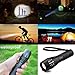 Tactical LED Flashlight, Kungix 5 Models 1200 Lumens Zoomable Torch