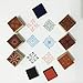Wooden Rubber Stamps, ArtCastle Korea DIY Diary Stamp Set (6 pcs Lace Square)