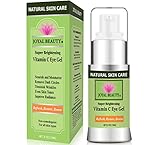 Joyal Beauty Best Organic Eye Cream Gel Moisturizer for Dark Circles and Puffiness Bags Anti Aging Fine Lines and Wrinkles with Hyaluronic Acid Vitamin C Caffeine Peptide Cucumber for Men and Women