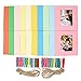 Ablus 20Pcs Paper Photo Frame Set for Fujifilm Instax Mini 7s 8 8+ 9 25 26 50s 70 90 Instant Camera Film (3-inch, Rainbow)