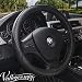 Valleycomfy Universal 15 inch Auto Car Steering Wheel Cover with Black Genuine Leather for HRV CRV Accord Corolla Prius Rav4 Tacoma Camry X1 X3 X5 335i 535i,etc.