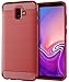 Sucnakp Samsung Galaxy J6 Plus Case, TPU Shock Absorption Technology Raised Bezels Protective Case Cover for Samsung Galaxy J6+ （Red）