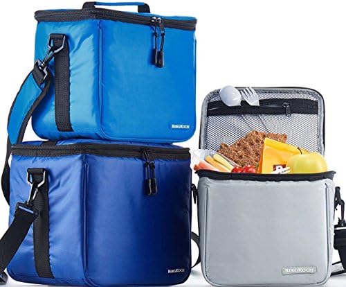 Set of 3 Soft Cooler Thermal Bags For Men Women Adult Boy Kids Reusable Insulated Bags For Lunch Food Travel Picnic Work Office Camp Beach Bento Meal Prep Water Bottle Small Medium &amp; Large