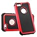 iphone 5s case, iPhone SE Case, ShuYo(TM) Rugged Heavy Duty Impact Slim Hard Hybrid Case Heavy Duty Protection Shock-Absorption / Impact Resistant Bumper Case for iphone 5 5S SE 5SE [Black/Red]