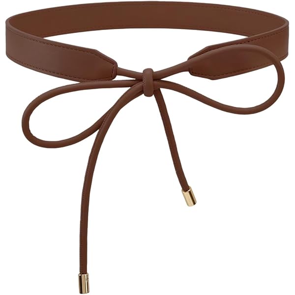 Tie Waist Belt PU Leather Fashion Dress Coat Sweater Waistband Surakey Women main image 2