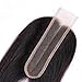 Brazilian 2x6 Lace Closure Straight 100% Human Hair Middle Part Straight Lace Closure Remy Hair Kim K Lace Closure with Baby Hair (14 inch, 2x6 Closure)