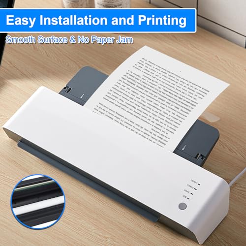 (6 Rolls) A4 Thermal Printer Paper, Foldable Thermal Paper, Compatible with Most Thermal Printers, BPA-Free, Suitable for Documents, Websites and Photos