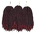 Nubian twist hair ombre color crochet braids fluffy twist hair extensions 3 packs/lot (8 inch) (TBug)