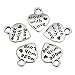 100 Pcs Love Heart Charm