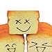 Anshinto Toast Jumbo Squishy Card Mobile Holder Hand Pillow Bread Scent Toys