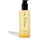 AbsoluteJOI Sunflower & Moringa Fresh Cleanse Oil for Face - Makeup Remover and Double Cleansing Oil for All Skin Types | Unscented 200ml Bottle